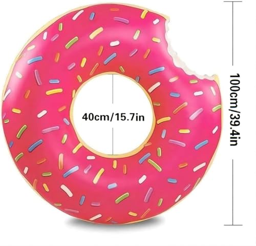 Miniatura 2 de Donut Piscina, Anillo De Natación Boya De Verano Agua Juguete Boya Piscina Boya Natación Playa O Piscina Verano Juguete Hinchable Rosa