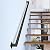 4FT Black Iron Hand Railing, Sturdy Safety Staircase Handrails Wall Mount, 500lbs Load Capacity Industrial Iron Railing Pipe Handrail for Indoor Stairs, Outdoor Deck Loft Porch, Non-Slip and Rust