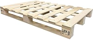 LIPA Palettenbett 160x200 cm Massivholzbett