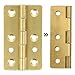 MAGICLULU 6pcs 45x29mm Copper Piano Butt Hinges with 8 Holes, Small Folding Door Hinges for Cabinets, Jewelry Boxes, Toolboxes, Screws Not Included, Suitable for Craft and Industrial Use