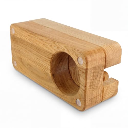 Foto von Clara Coffee Tamperstation | Tamper Station aus schönem Holz Für Siebträger: Durch Gutes Barista Zubeheör den Weg Zum Optimalen Espresso Meistern | Tamper Abstellfläche (58mm (2 Ablagen))