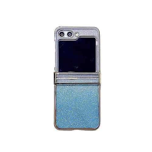 Coque Samsung Galaxy Z Flip 3 silicone transparent antichoc bleu ENILSA