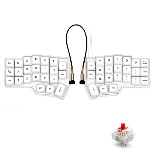 YIVU Corne V4 �����^���J�j�J���L�[�{�[�h 40% �G���S�m�~�N�X �J�����X�^�b�K�[�h 46�L�[ �z�b�g�X���b�v�Ή� RGB LED QMK/VIA �v���O���~���O�\ �v���O���}�[ �G���W�j�A���� �g�ݗ��čς� ����L�[�{�[�h ���E����