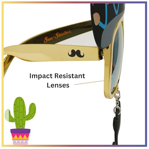 Sun-Staches boys Costume Sunglasses Party Supplies (pack of 1)
