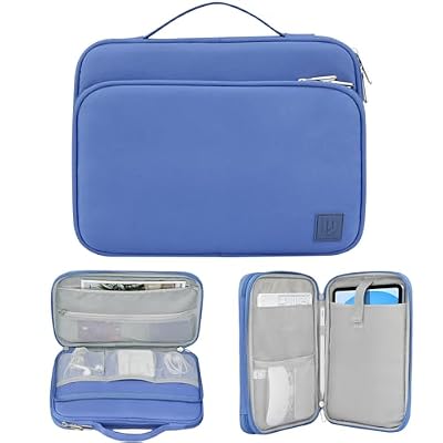 Dadanism 9-11 Inch Tablet Sleeve Bag Carrying Case with Handle for iPad A16 11th Gen 11", iPad Air/Pro 11", i-Pad 10th Gen 10.9", i-Pad 10.2", Galaxy Tab A9+/A11+ 11", Tab S10 Lite/S10 FE, Periwinkle