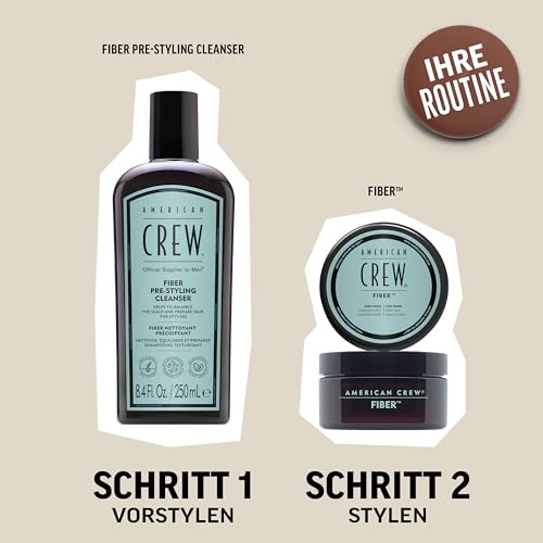 6. Bild von AMERICAN CREW – Classic Fiber, 85 g, Haarwachs für Männer, Haarprodukt mit starkem Halt, Stylingprodukt für viel Textur & mattes Finish, zur täglichen Anwendung
