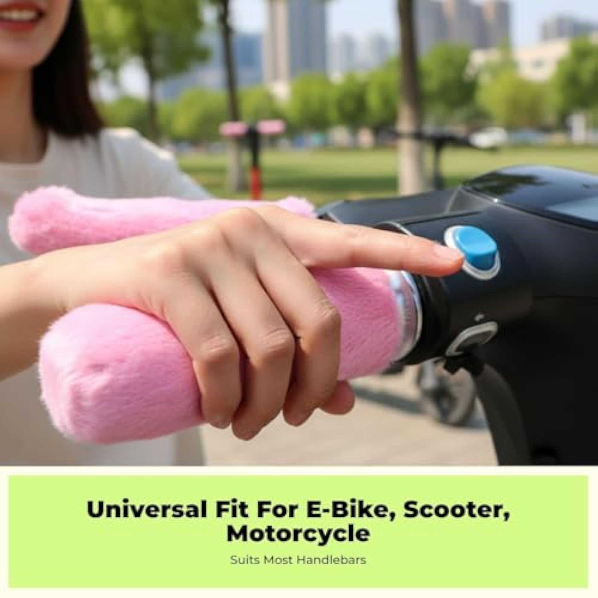 Warm Protection Handlebar Grip Sleeves for Electric Scooter, 4pcs