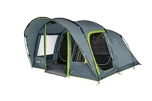 Coleman Vail 6 Grau - Komfortables geräumiges 6-Personen Tunnelzelt, Größe 6 Personen - Farbe Grey