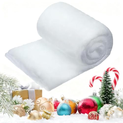 DFADKYWU 80 X 240 cm Watte Weihnachtsdeko, Weihnachten Schneematte...