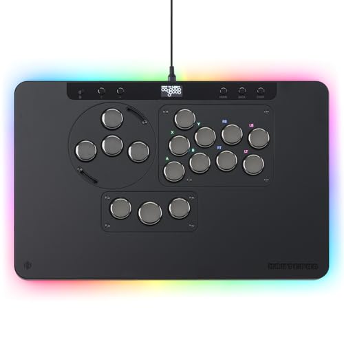 Image of Haute42 Leverless Controller for Arcade Gaming: X1 Low Profile - Three Removable Modules - Extra Large Form Factor - Ambient Backlight - Tournament Lock Switch Controller for PC /PS4 /PS3 /Switch /Xbox