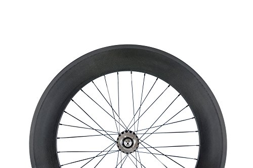 Sunrise Bike Carbon Track 88Mm Matte Finish Clincher Rear Wheel For Fixed Gear Bike #TOP1
