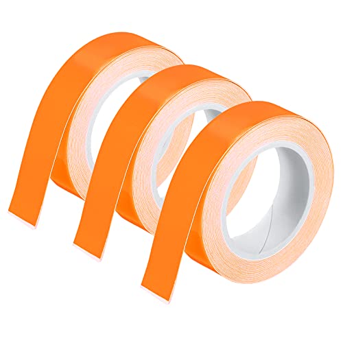Image of MECCANIXITY Glow in The Dark Tape 9.8 Ft x 0.5 Inch Luminous Fluorescent Tape for Night Outdoors Indoors Decorations Signs, Orange Pack of 3