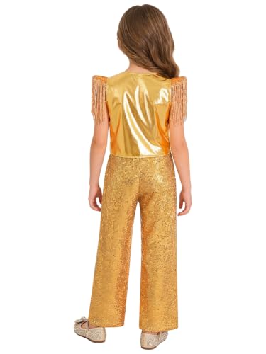 Conjunto de alegría para niñas: traje de dos partes sin picores para danza 2
