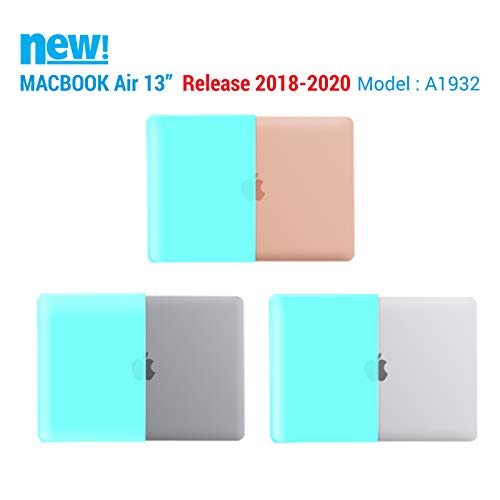 IBENZER MacBook Air 13 Inch Case 2020 2019 2018 New Version A1932, A2179, Hard Shell Case with Keyboard Cover for Apple Mac Air 13 Retina with Touch ID,TBL, MMA-T13TBL+1 - Thumbnail 3
