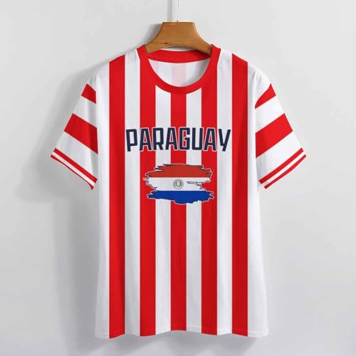 Diyba4S Custom Paraguay Soccer T-Shirt National Team Personalized Name Number Men Women Youth Xs-5Xl thumb #4