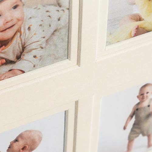Wood Side Orbis My First Year Photo Moments Baby Keepsake Frame With Double Mat, Stand And Hangers, Gift For Mother Or Parents - White #TOP2