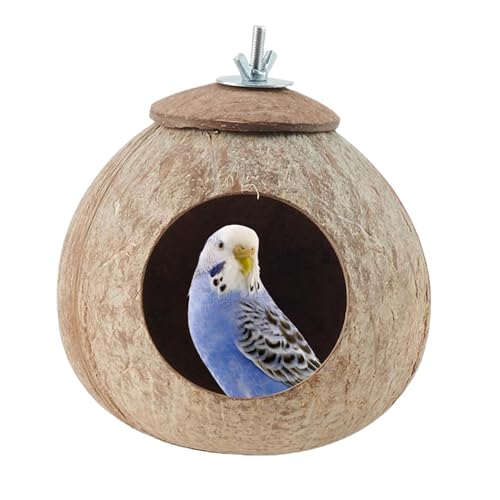 Parrot Coco Nest HutACoco Husk Bird Hut,̃P[WxeRRVF | 뉀AoRj[ArO[̓DƂ̂߂Budgerigar lovebirds̐n̑