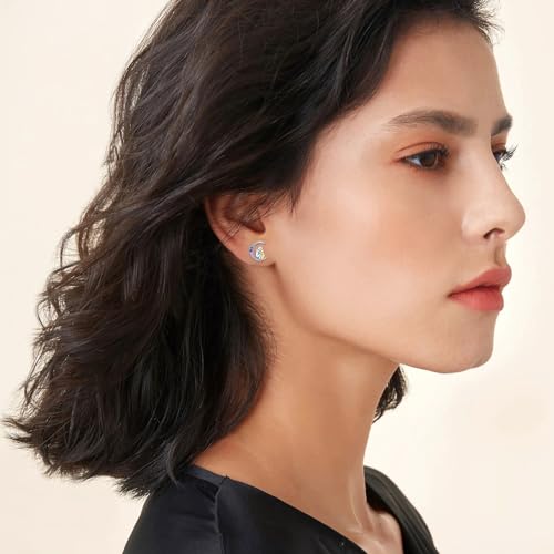 Image of 925 Sterling Silver Dog Earrings Cute Animal Puppy Stud Earrings Dog Jewelry Gifts for Women Girls Pet Lover Hypoallergenic Earrings for Sensitive Ears