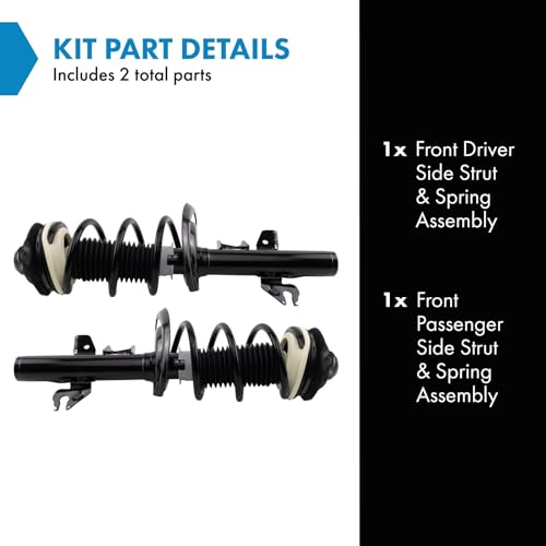 Image of TRQ Front Strut and Spring Assembly Set 2 Piece