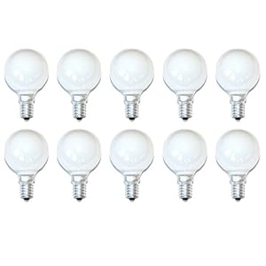 10 x gloeilamp druppels 15 W E14 opaal wit MATT gloeilamp 15 Watt kogellamp P45 warm wit dimbaar