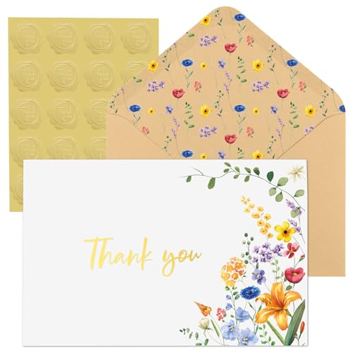 Cartes de vœux vierges haut de gamme Thboxes : lot de 100 cartes de correspondance épaisses