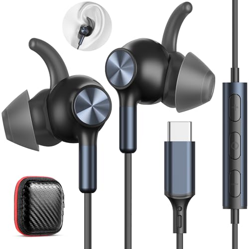 Image of USB C Headphone Wired Earbuds for iPad Pro A16 11th /iPhone 17 16 15