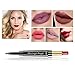 Rechoo 8 Pcs Lip Liner and Lipstick Set, Matte Lipstick with Lip Liner 2 in 1 Waterproof Long Lasting Lip Pencil Set Lip Makeup
