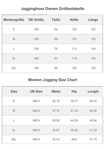 Imuedaen Joggingbroek voor dames, warme fleece, vrijetijdsbroek, sweatpants, winter, verdikte sportbroek, gevoerde joggingbroek, trekkoord, trainingsbroek met zak - Afbeelding 7