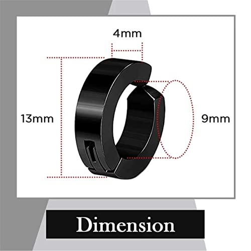 Men Women Titanium Steel Round Small Non Piercing Ear Clip Ear Cuff Clip Jewelry Clip On Bamboo Earrings For Women, One Size #TOP4