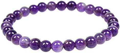 MJDCB 6mm Natural Stone Beads Bracelet Healing Crystals Bracelets