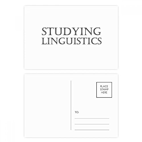 Jeu de cartes postales de linguistique DIYthinker 20pcs pour anniversaire et remerciements