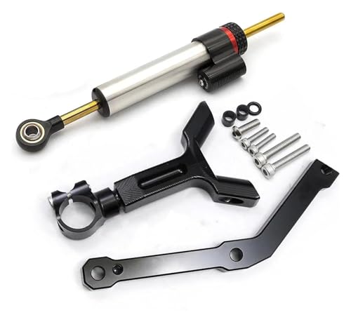 Für T&riumph Für Street Triple 765 S/R RS 2017-2022 Stabilisator Dämpfer Motorrad Lenkung Dämpfer Stabilisator Halterung Montage Kit Lenkungsdämpfer Motorrad(Set 2)
