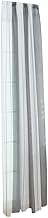 Yardenfun 1 PC Cortinas Cinzas Transparentes Offset Cortinas Cinzas Cortinas Transparentes Cortinas Voile Pacote Tule Janela Cinza Escuro Listras Largas Transparentes Persianas Cortinas