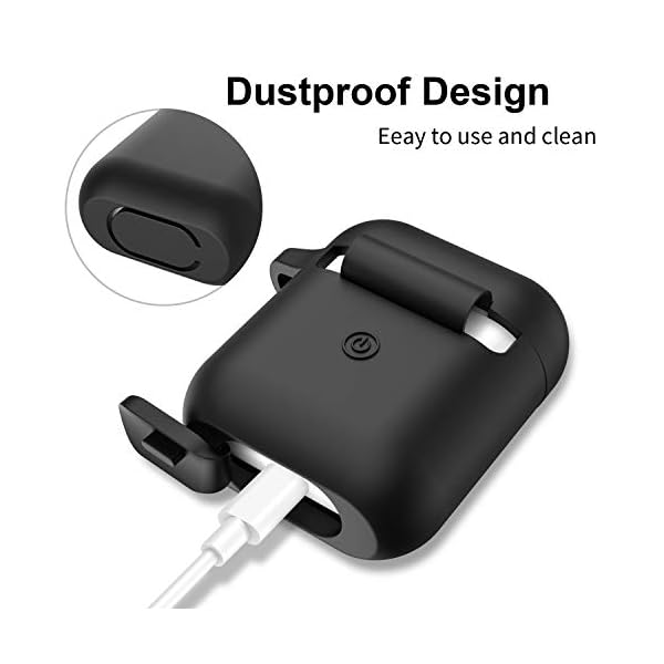 AirPods Case, Full Protective Silicone AirPods Accessories Cover Compatible with Apple AirPods 1&2 Wireless and Wired… – Bild 9
