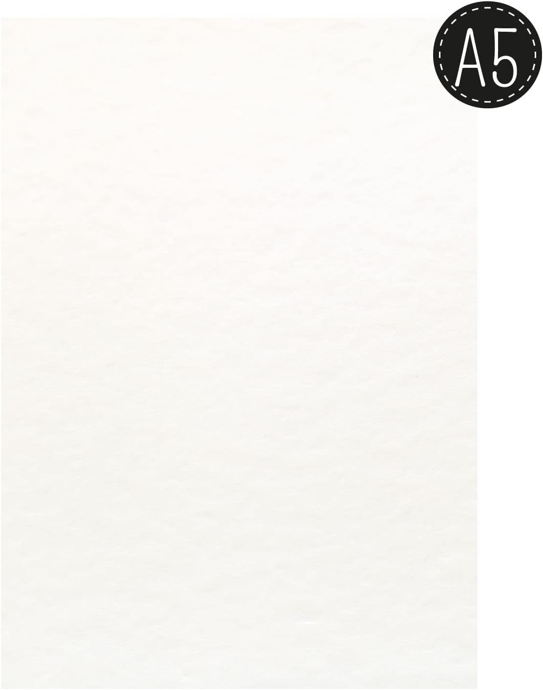 Vaessen Creative Florence Watercolour Paper A5, Ivory, 300 GSM, Artist Grade Quality, Textured Surface, 100 Sheets for Painting, Handlettering, Art Projects