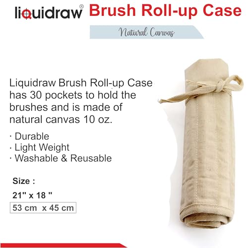 Paint Brush Holder 30 Pocket Roll Up Brush Bag Case Storage Pouch Make up Brush Case4