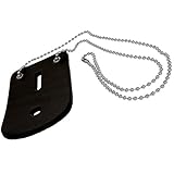 Heavy Gauge Leather Law Enforcement (Undercover, Plain Clothes) Neck Chain Universal Badge Holder
