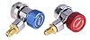Hsthe Sea Adjustable R134A Quick Coupler Fittings High-Low Connector, AC R134A Adapter, 1/4 inch SAE HVAC Fittings, HVAC Freon Manifold Gauge Hose Connector Kit #3