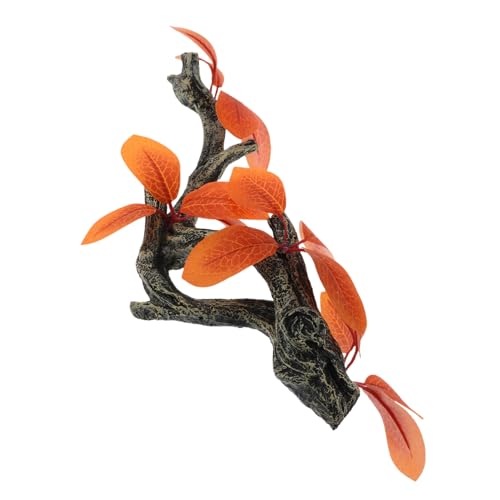 Abaodam Harz Baumwurzel Terrarienpflanze Orange