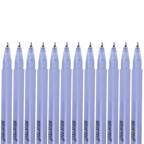 Image of BRUSTRO Silver Gel Pen|Pack of 12-1mm Metal Tip,Opaque and Viscous Ink|Ideal For Drawing,Writing,Highlighting,Doodling,Scrapbooking,Mandala Art,Illustration,Fine Art Students and Professionals