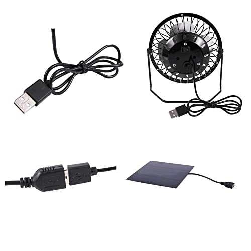 Mini ventilador de painel solar portátil 5W 4 polegadas Exaustor solar Ventilador movido a energia s