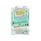Scrub Daddy Soap Dispenser for Kitchen and Bathroom - Soap Daddy - Refillable Soap Dispenser for Countertop, Dual Action with Easy Grip Sides, Multi-use, 1 ct