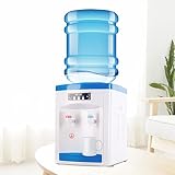Top Loading Countertop Water Cooler Dispenser,550W Electric Hot Cold Water Cooler Dispenser,5 Gallon