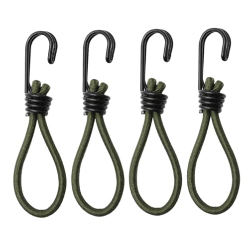 BESPORTBLE 4stücke Zelt Bungee Cords Elastische Seil Haken Für Camping Outdoor Zelt Zubehör Grün Langlebig Einfach Zu Bedienen Für Und Campinganwendungen
