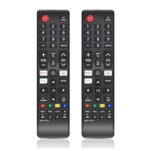 ZYK 2 Pack Universal Remote Control for Samsung-TV-Remote Replacement Smart TV Remote for All Samsung LCD LED HDTV 3D 4K Crystal UHD Newest BN59-01315A Replaced Remote with Netflix Prime Video Hulu