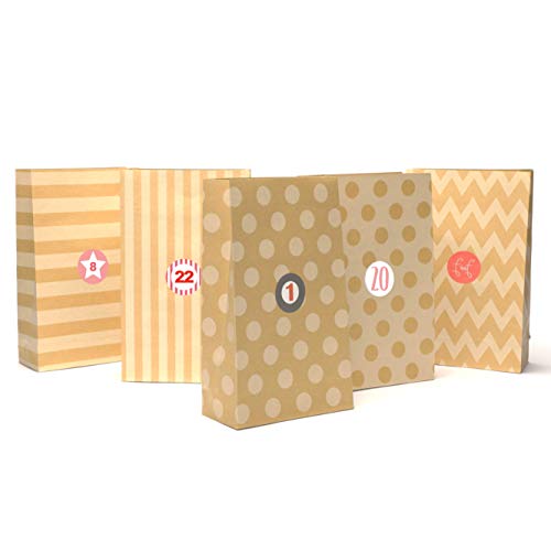 Plantvibes® 24 Ostertüten bunt und dekorativ gepunktet, ideal als Osterdeko oder Geschenktaschen, Geschenkpapier Ostern Cover