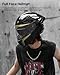 AUBOA Motorcycle Helmet Full Face for Adults Men Women with Dual Visor Street Bike Racing DOT Model MF565 (Black Golden, XL)