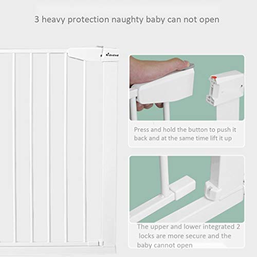 Barrière de sécurité bébé chat chien escalier extensible 138-145cm - 3