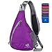 WATERFLY Sling Chest Backpacks Bags Crossbody Shoulder Triangle Packs Daypacks for Cycling Walking Dog Hiking Boys Girls Men Women