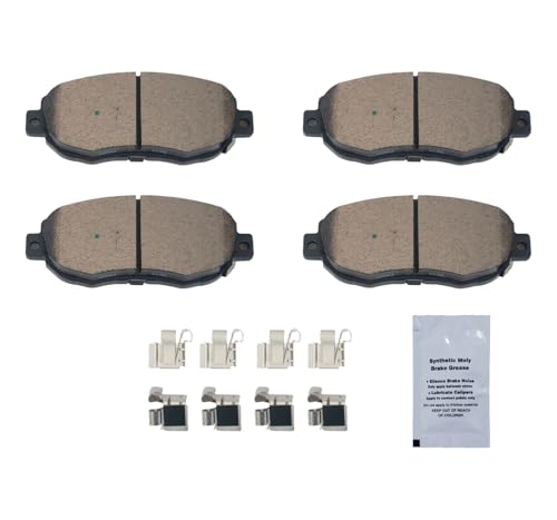 Image of HUSCH D619 Front Ceramic Brake Pads Kit Fit For Lexus GS300 1993-2005, For GS400 1998-2000, For GS430 2001-2005, For IS300 2001-2005, For SC430 2002-2010, For Toyota Supra 1993-1998